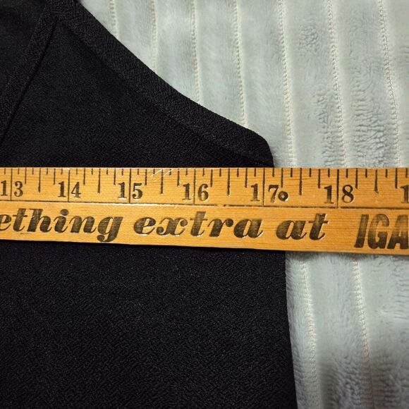 EUC PRETTY LITTLE THING BLACK DOUBLE V NECK TANK SHORT DRESS SIZE 8 / WOMENS SM - Picture 12 of 13